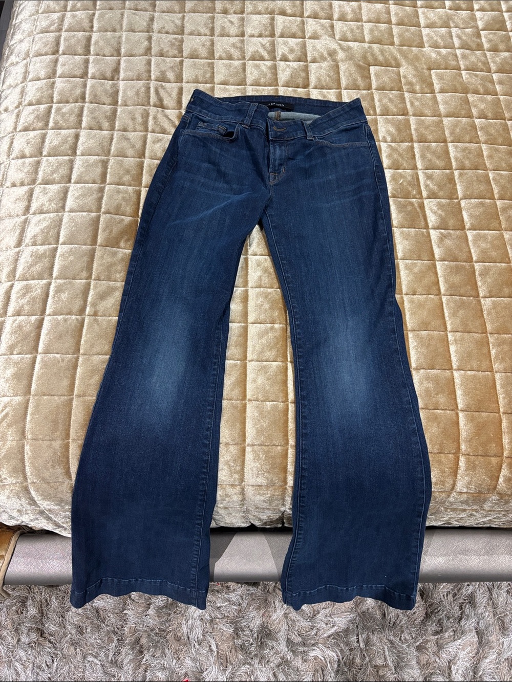 J Brand Dark Blue Wide Leg Jeans